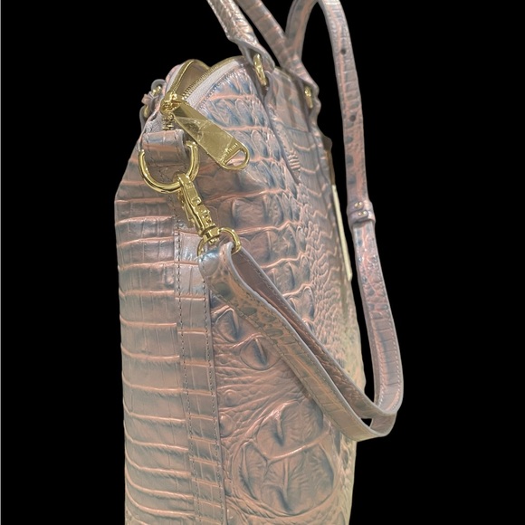 Brahmin Large Duxbury Satchel Bag, frosted Lilac Melbourne πΉ - Picture 3 of 9